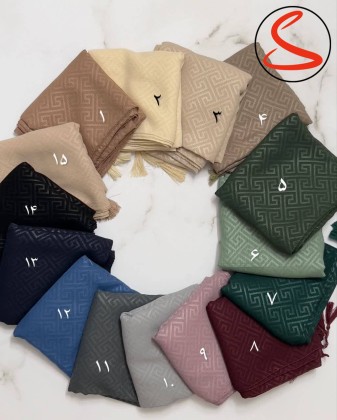 روسری کریشه نخ ورساچه 9 کد C25354