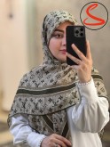 روسری نخی طرح برند 4 کد C25669