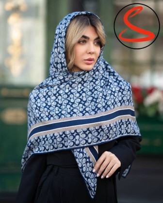 روسری نخی طرح برند 5 کد C25676