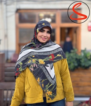 روسری نخی یونیک سرمه ای کد C25879