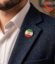 بج سینه طرح پرچم ایران گرد کد C25998
