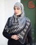 روسری ابریشمی سرمه ای کد C26474