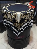روسری ابریشم مشکی دور ریش کد C24969